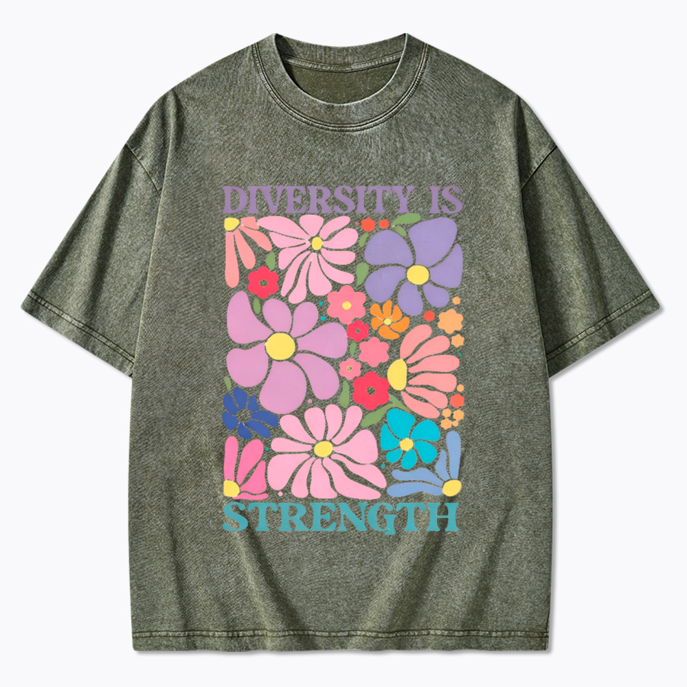 Diversity Is Strength Washed T-Shirt