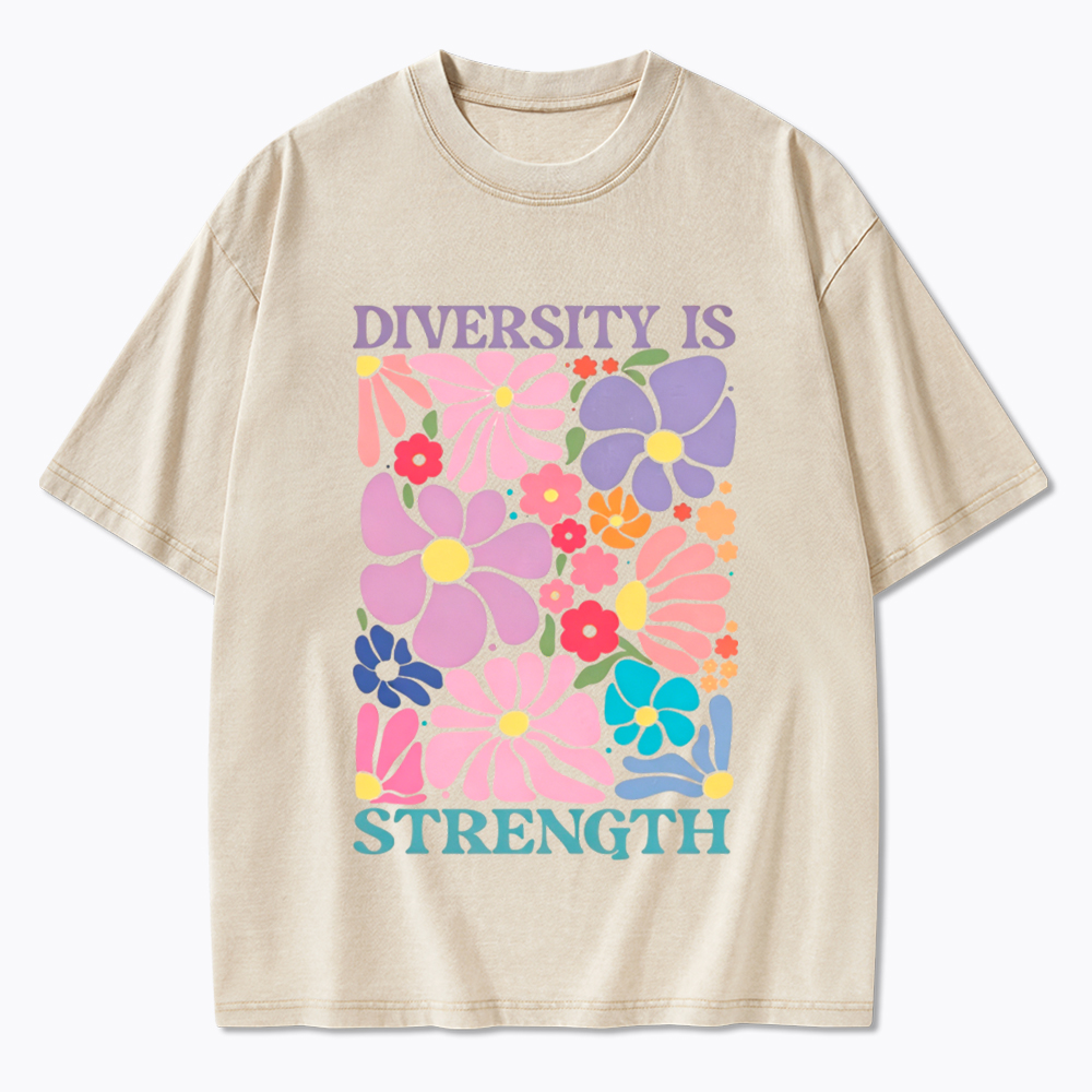 Diversity Is Strength Washed T-Shirt