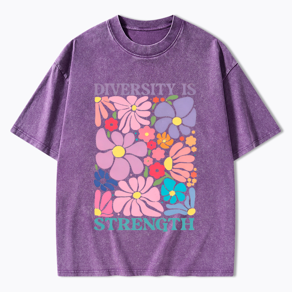 Diversity Is Strength Washed T-Shirt