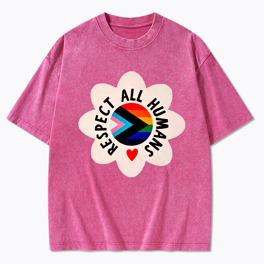Respect All Humans Washed T-Shirt
