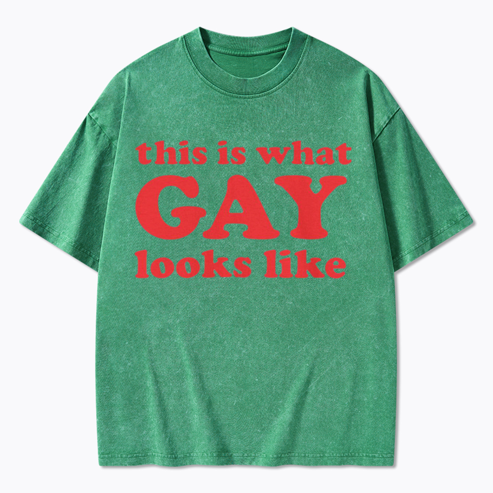 This Is What Gay Looks Like Washed T-Shirt