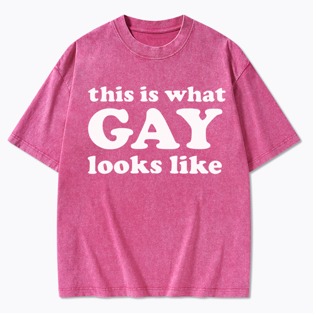 This Is What Gay Looks Like Washed T-Shirt