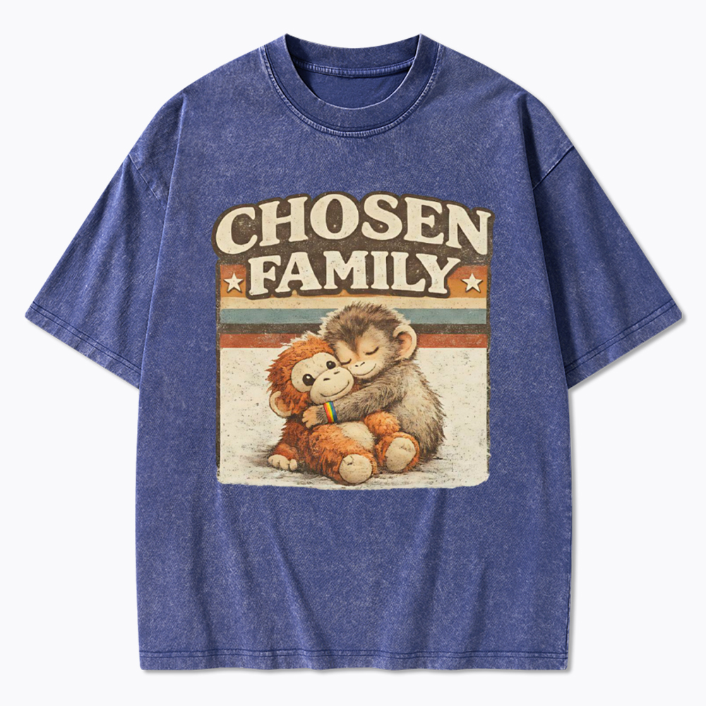 Punch The Monkey Shirt LGBTQ Washed T-Shirt