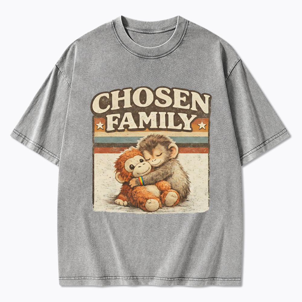 Punch The Monkey Shirt LGBTQ Washed T-Shirt