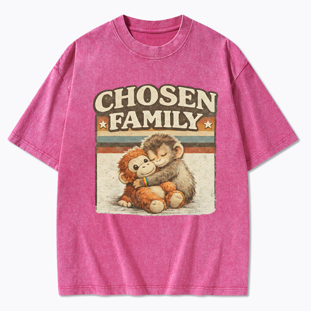 Punch The Monkey Shirt LGBTQ Washed T-Shirt
