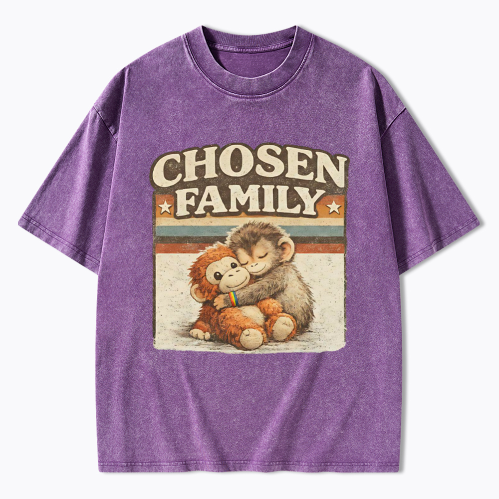 Punch The Monkey Shirt LGBTQ Washed T-Shirt