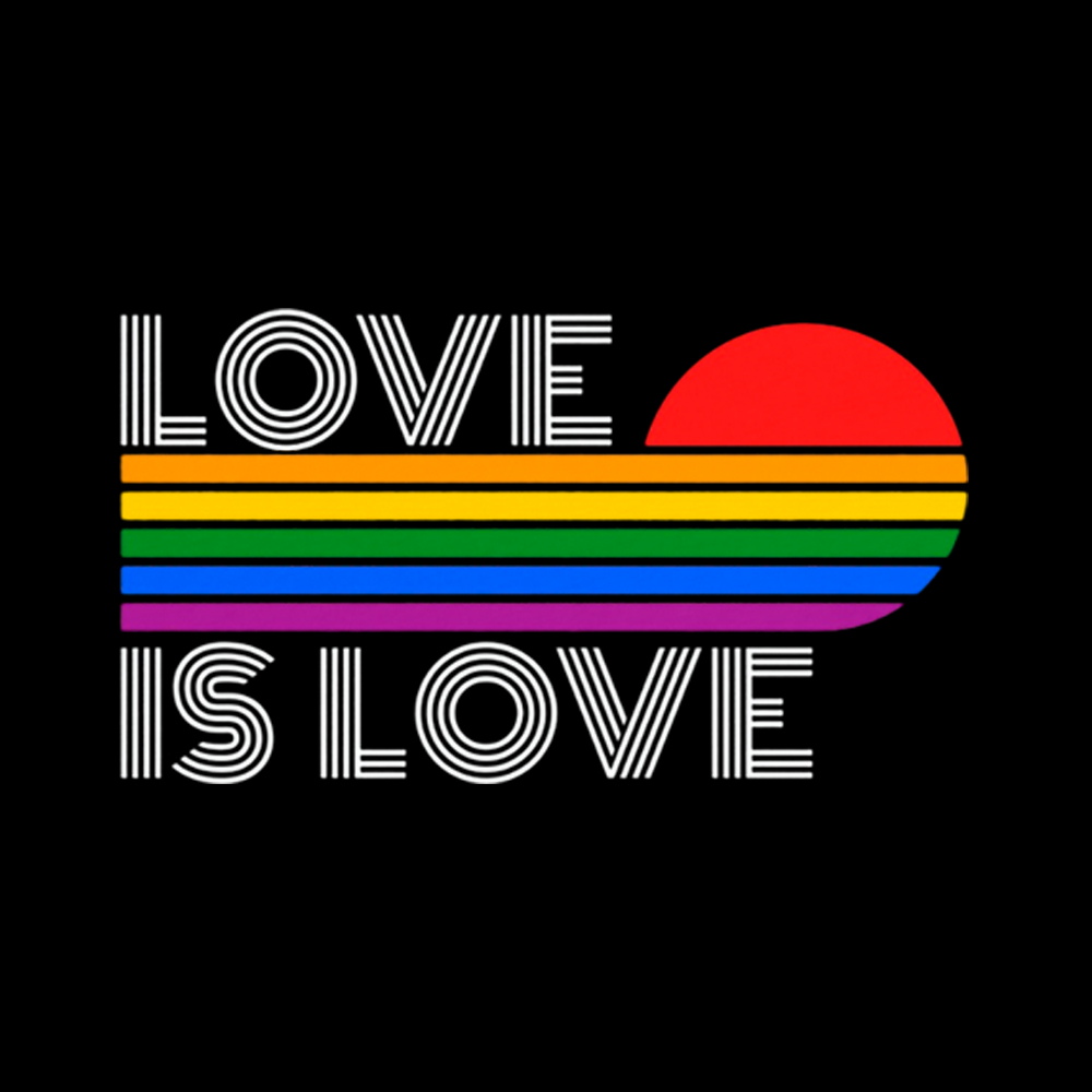 Love Is Love Rainbow Washed T-Shirt