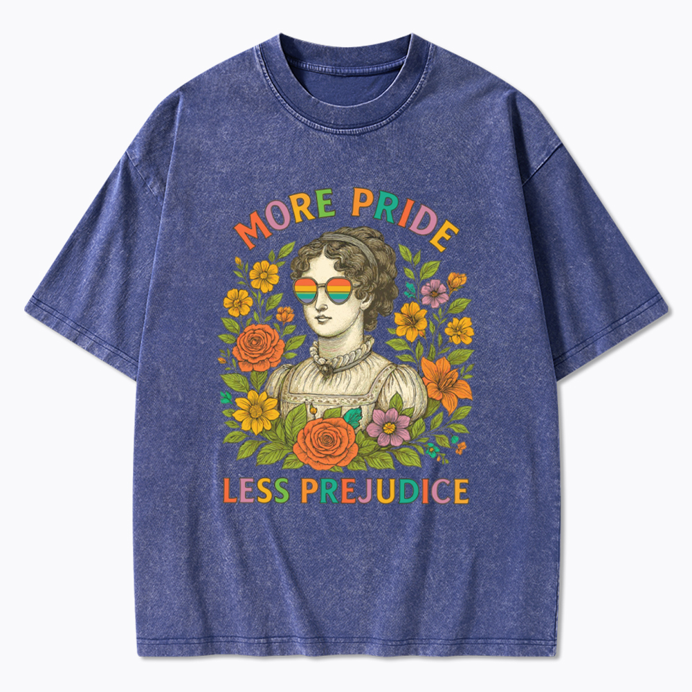 More Pride Less Prejudice Washed T-Shirt