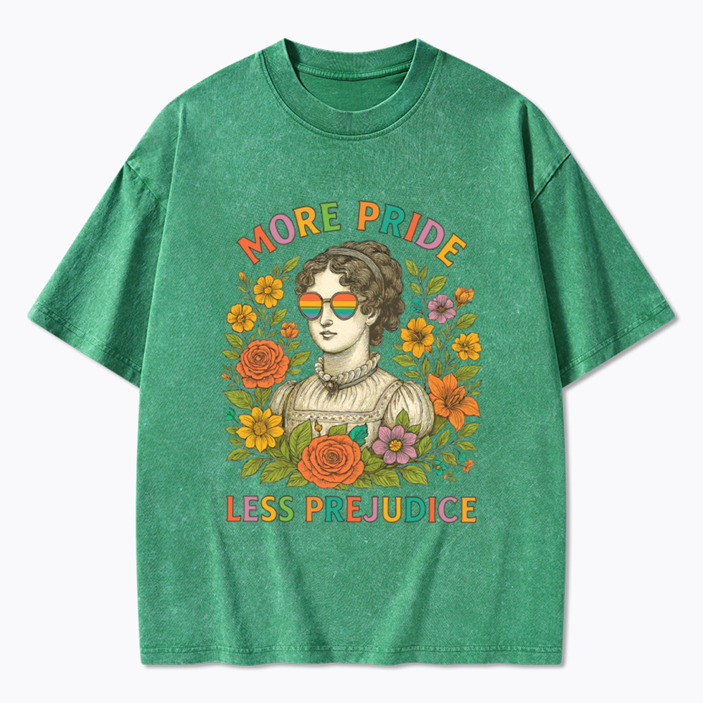 More Pride Less Prejudice Washed T-Shirt