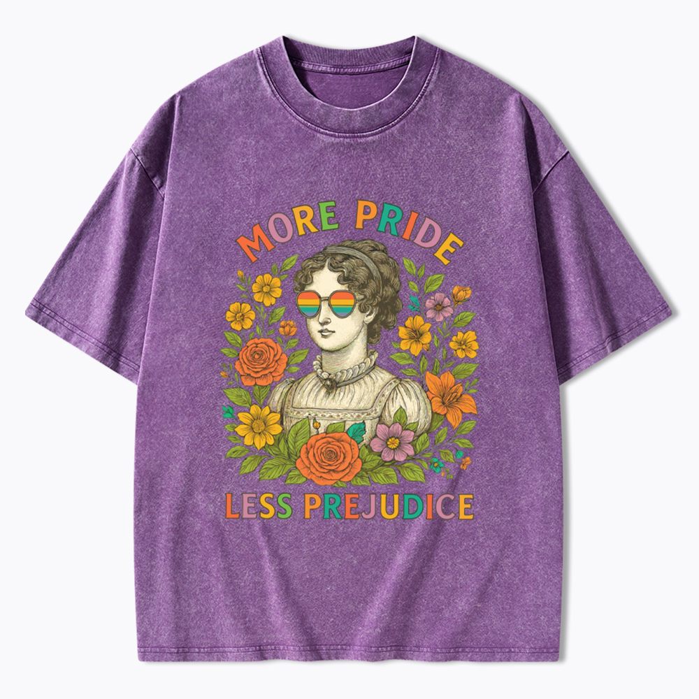 More Pride Less Prejudice Washed T-Shirt