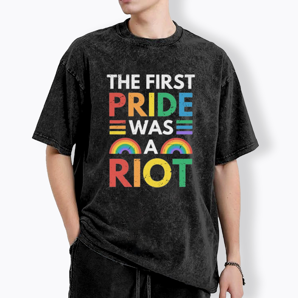 The First Pride Was A Riot Washed T-Shirt