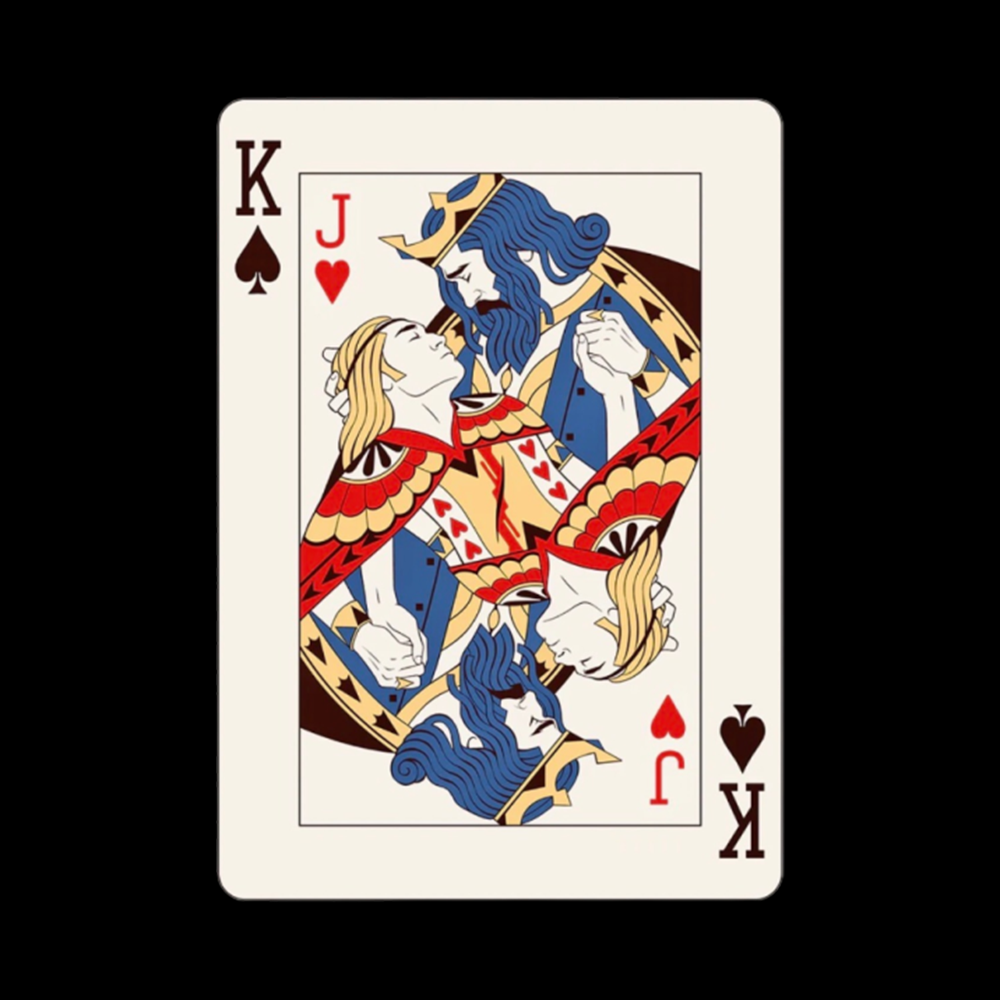 Deck Of Cards King Jack V-Neck Classic T-Shirt