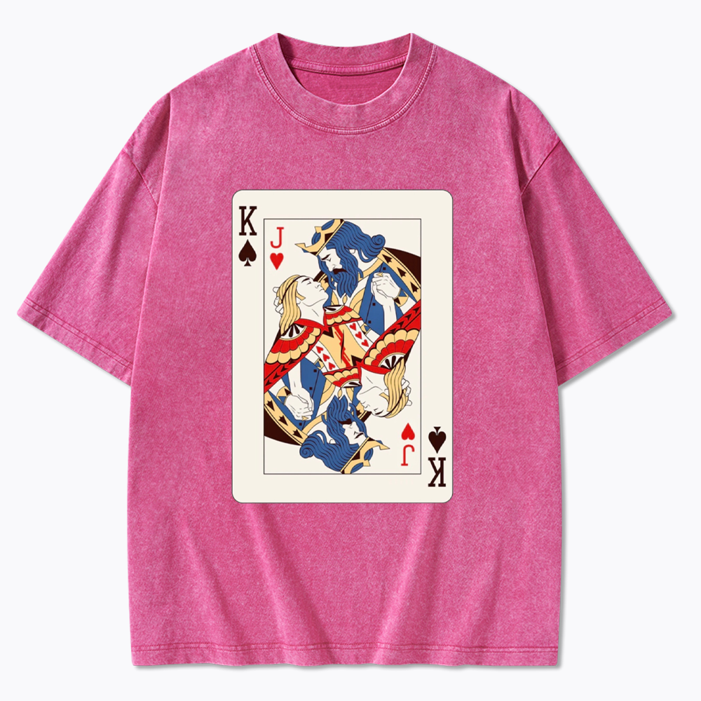 Deck Of Cards King Jack Washed T-Shirt