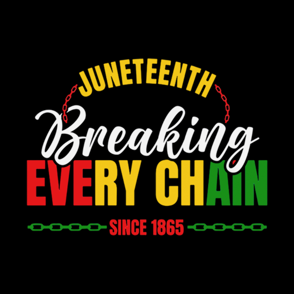 Juneteenth Breaking Every Chain Since 1865 Washed T-Shirt