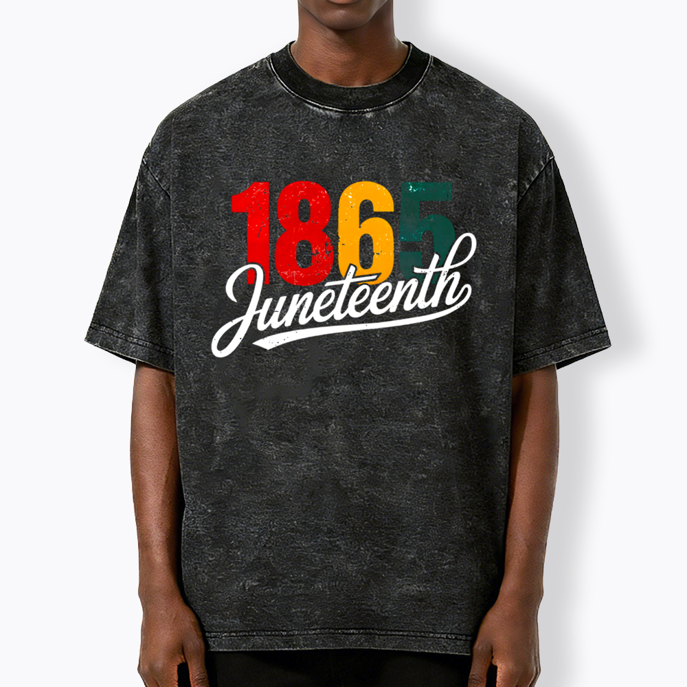 Juneteenth 1865 Black History Washed T-Shirt