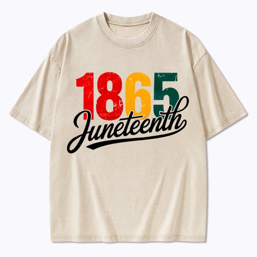 Juneteenth 1865 Black History Washed T-Shirt