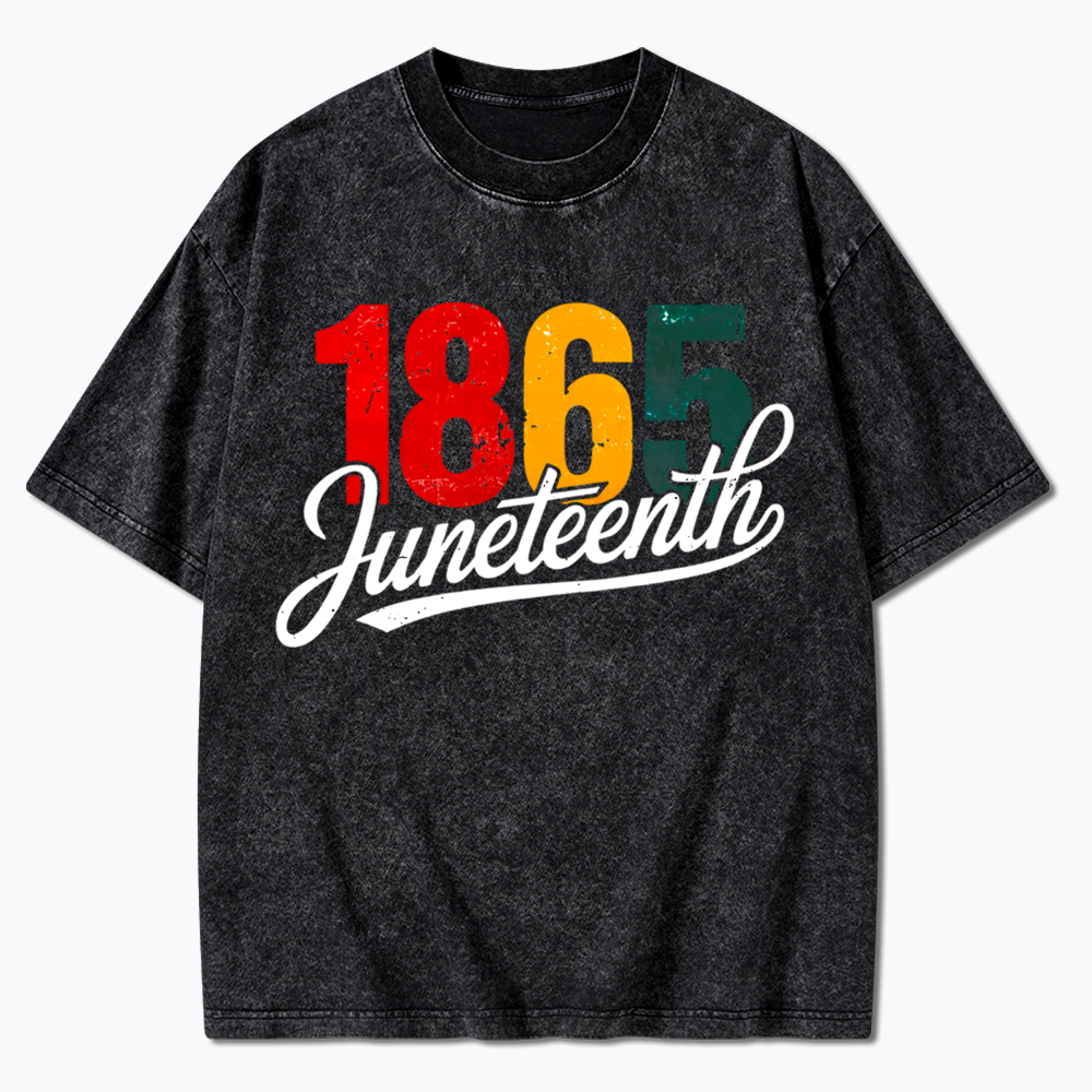 Juneteenth 1865 Black History Washed T-Shirt