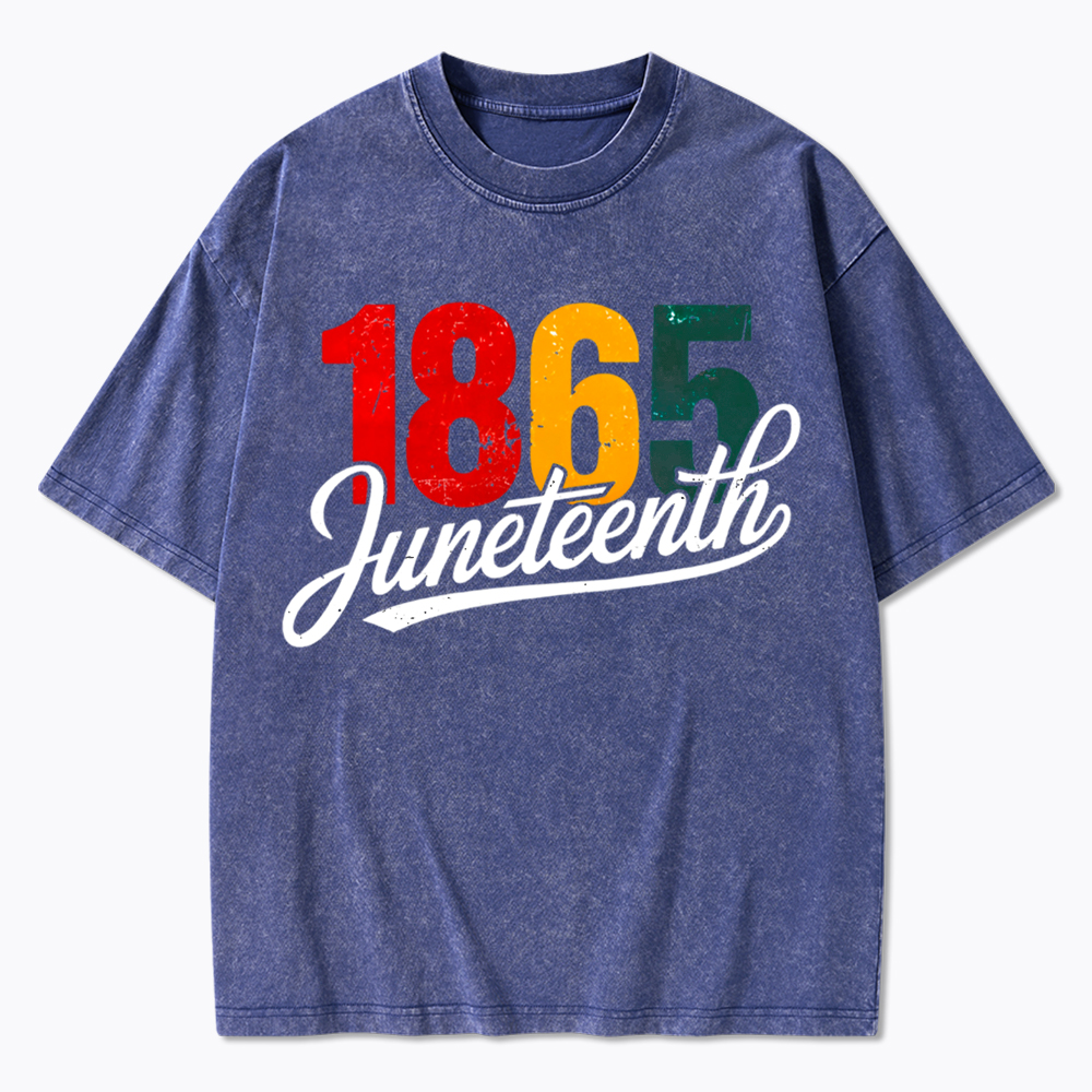 Juneteenth 1865 Black History Washed T-Shirt