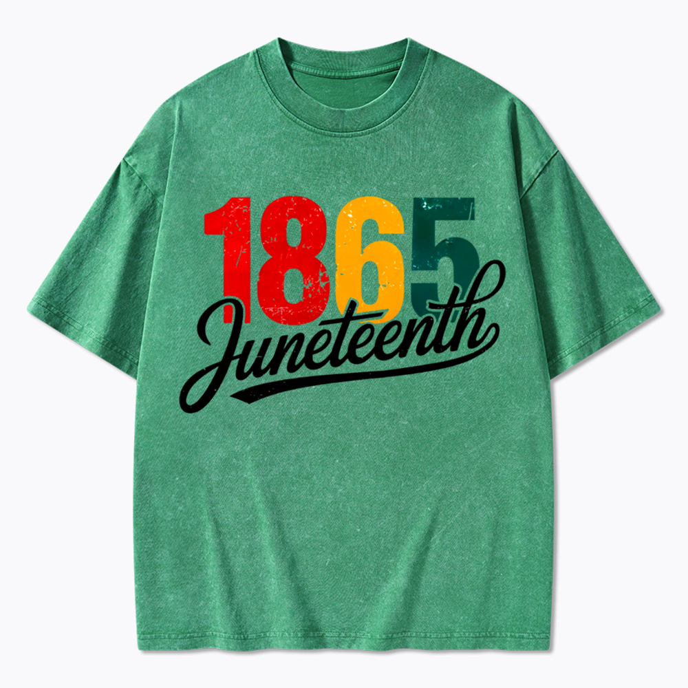 Juneteenth 1865 Black History Washed T-Shirt
