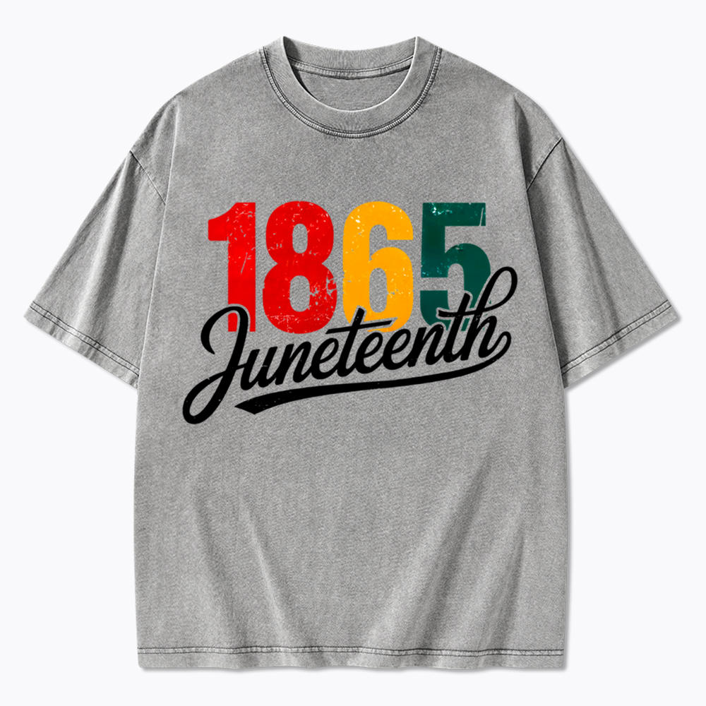 Juneteenth 1865 Black History Washed T-Shirt