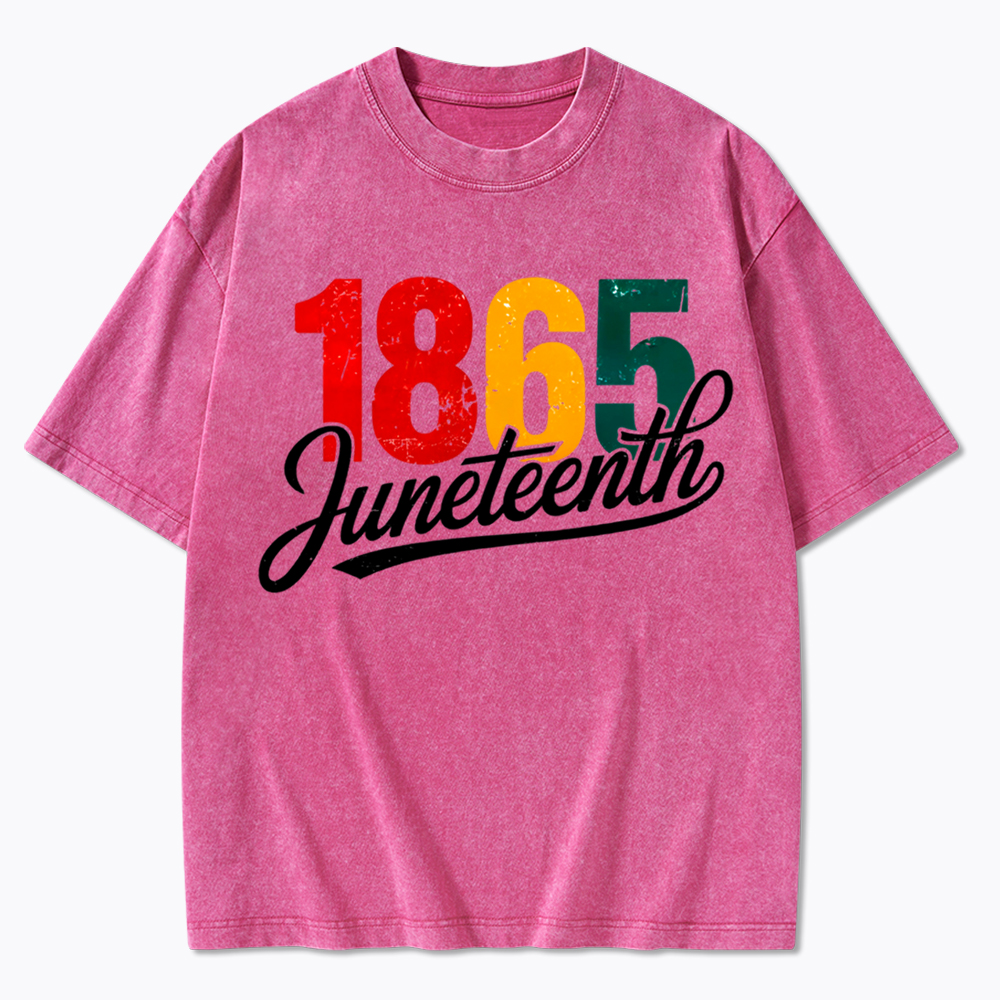 Juneteenth 1865 Black History Washed T-Shirt