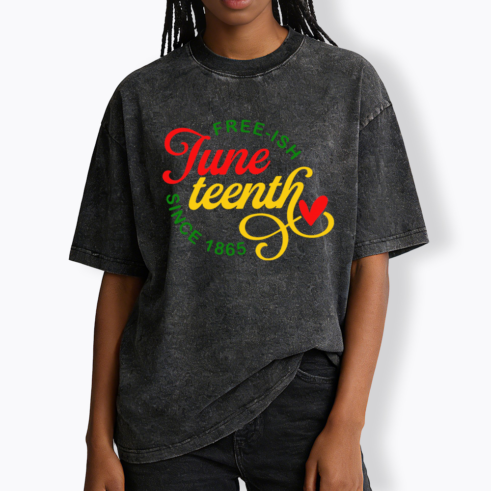 Freeish Juneteenth 1865 Washed T-Shirt