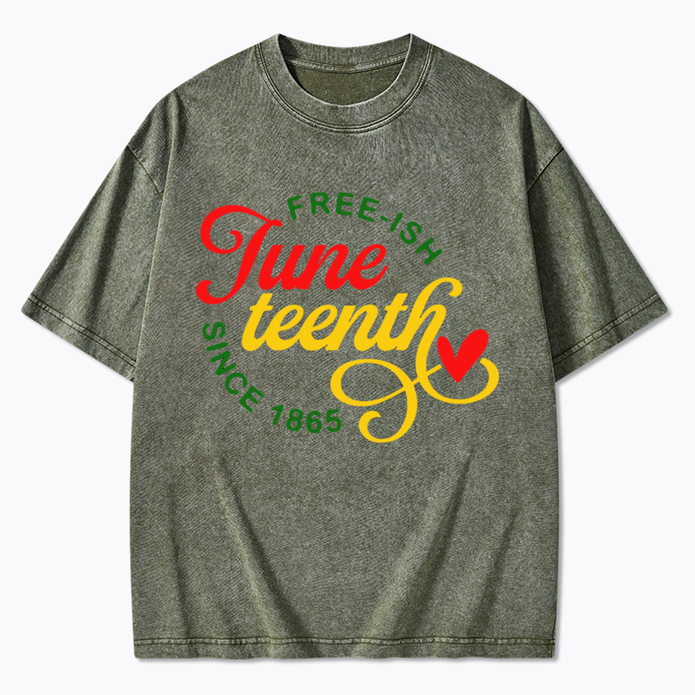 Freeish Juneteenth 1865 Washed T-Shirt