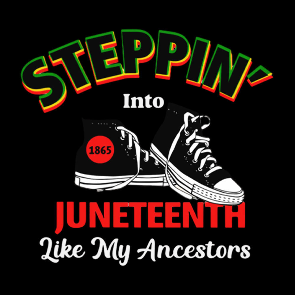 Steppin Into Juneteenth Like My Ancestors Washed T-Shirt