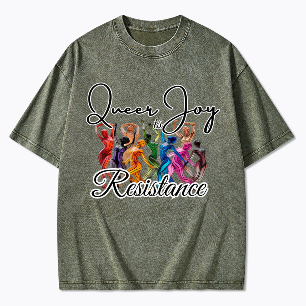 Queer Joy is Resistance Washed T-Shirt