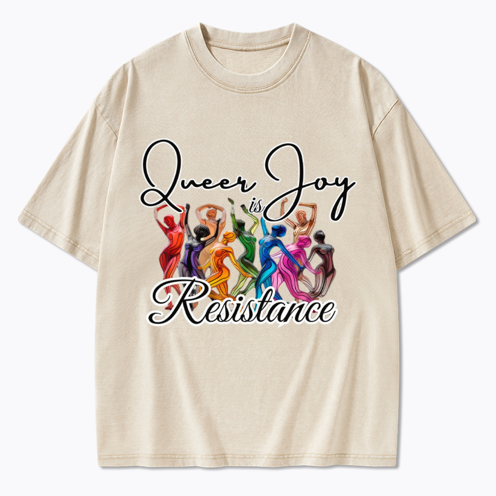 Queer Joy is Resistance Washed T-Shirt