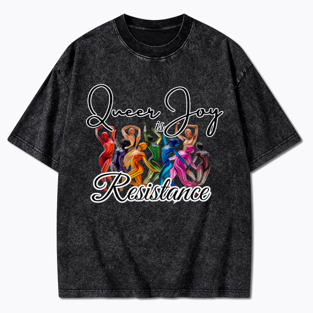 Queer Joy is Resistance Washed T-Shirt