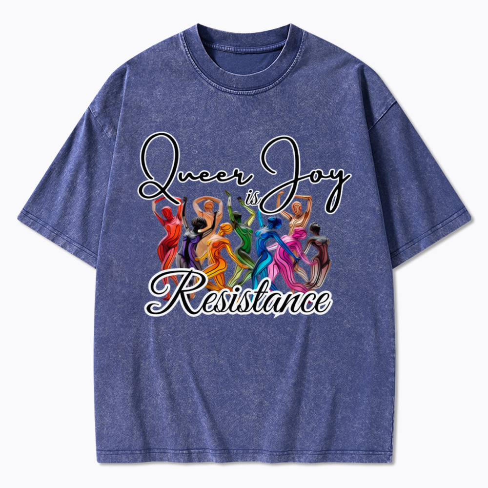 Queer Joy is Resistance Washed T-Shirt