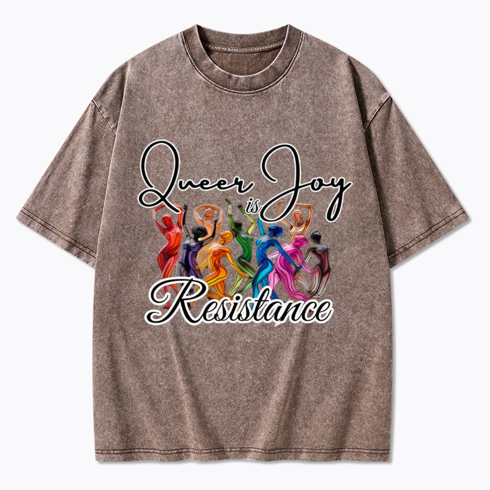 Queer Joy is Resistance Washed T-Shirt