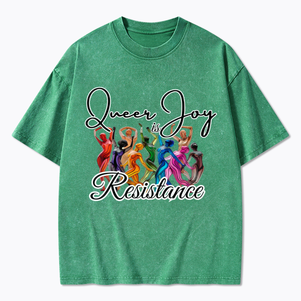 Queer Joy is Resistance Washed T-Shirt