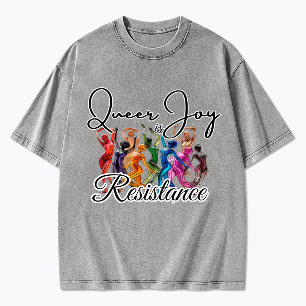 Queer Joy is Resistance Washed T-Shirt