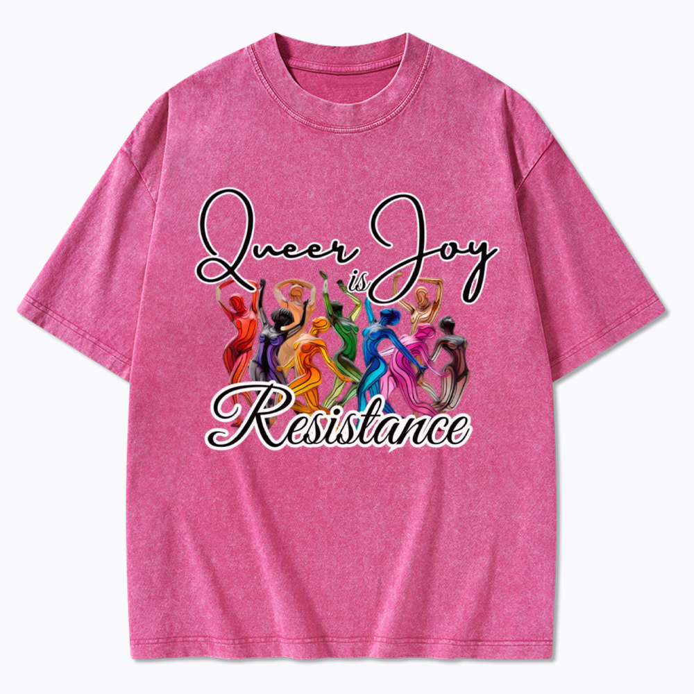 Queer Joy is Resistance Washed T-Shirt