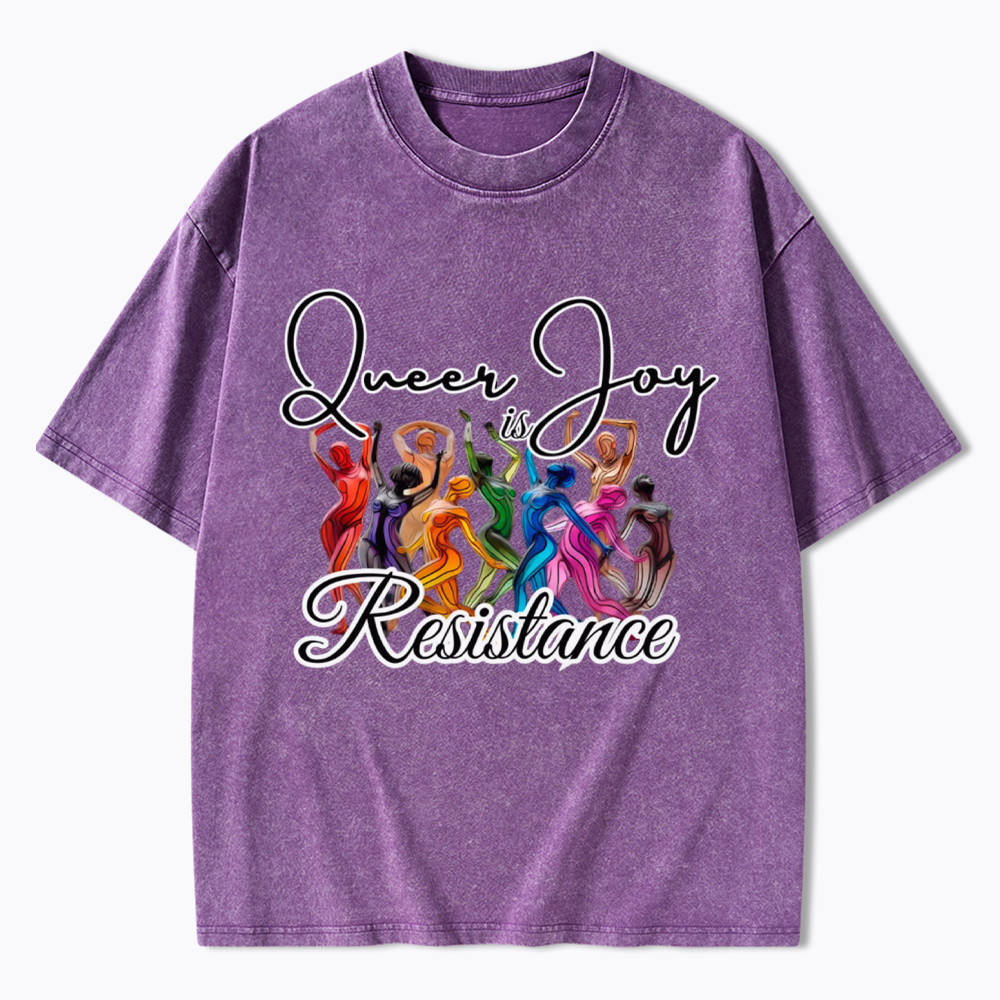 Queer Joy is Resistance Washed T-Shirt