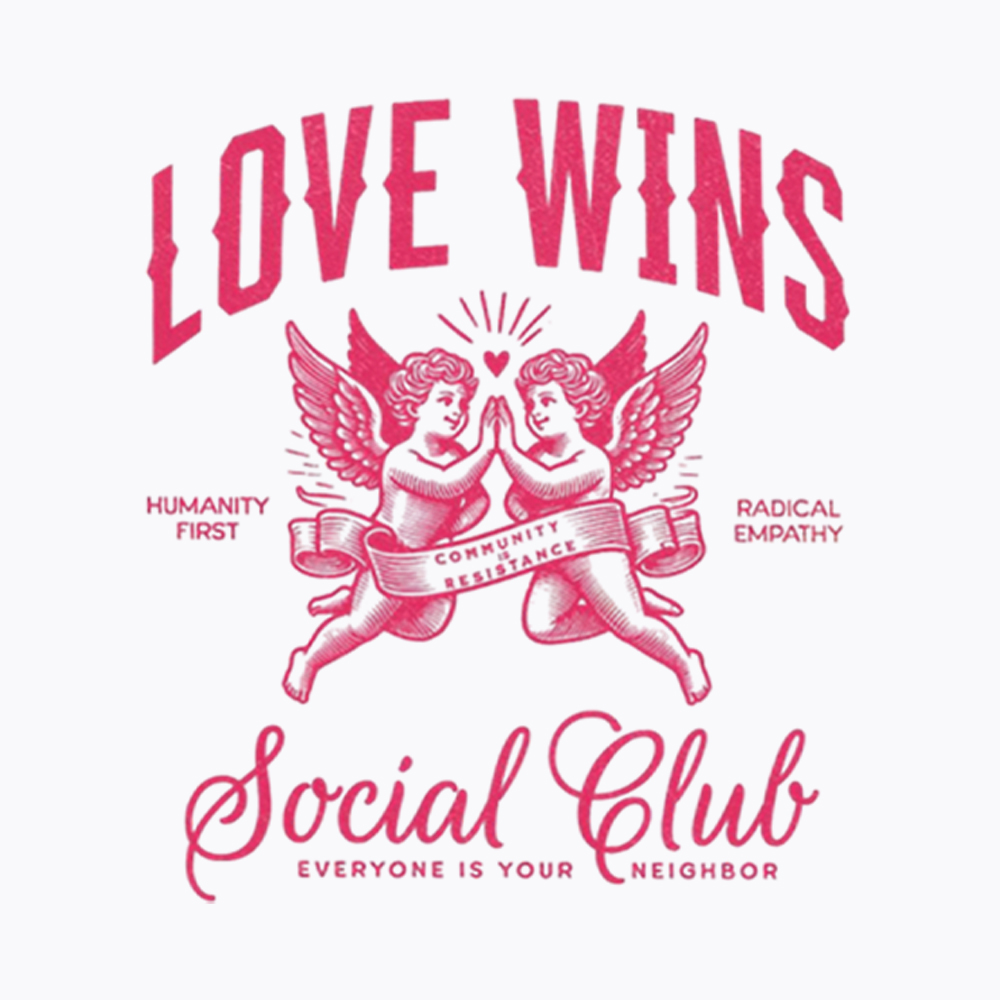 LOVE WINS Social Club Washed T-Shirt
