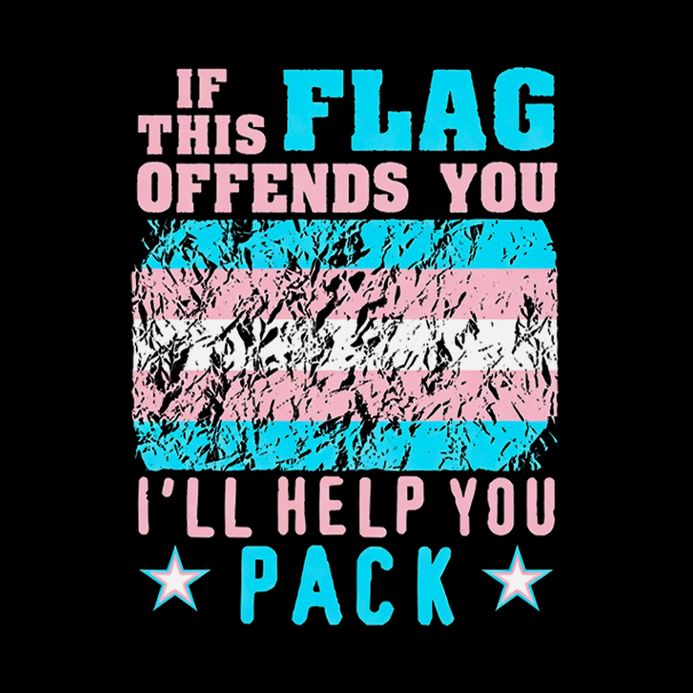 If This Flag Offends You I'll Help You Pack Washed T-Shirt