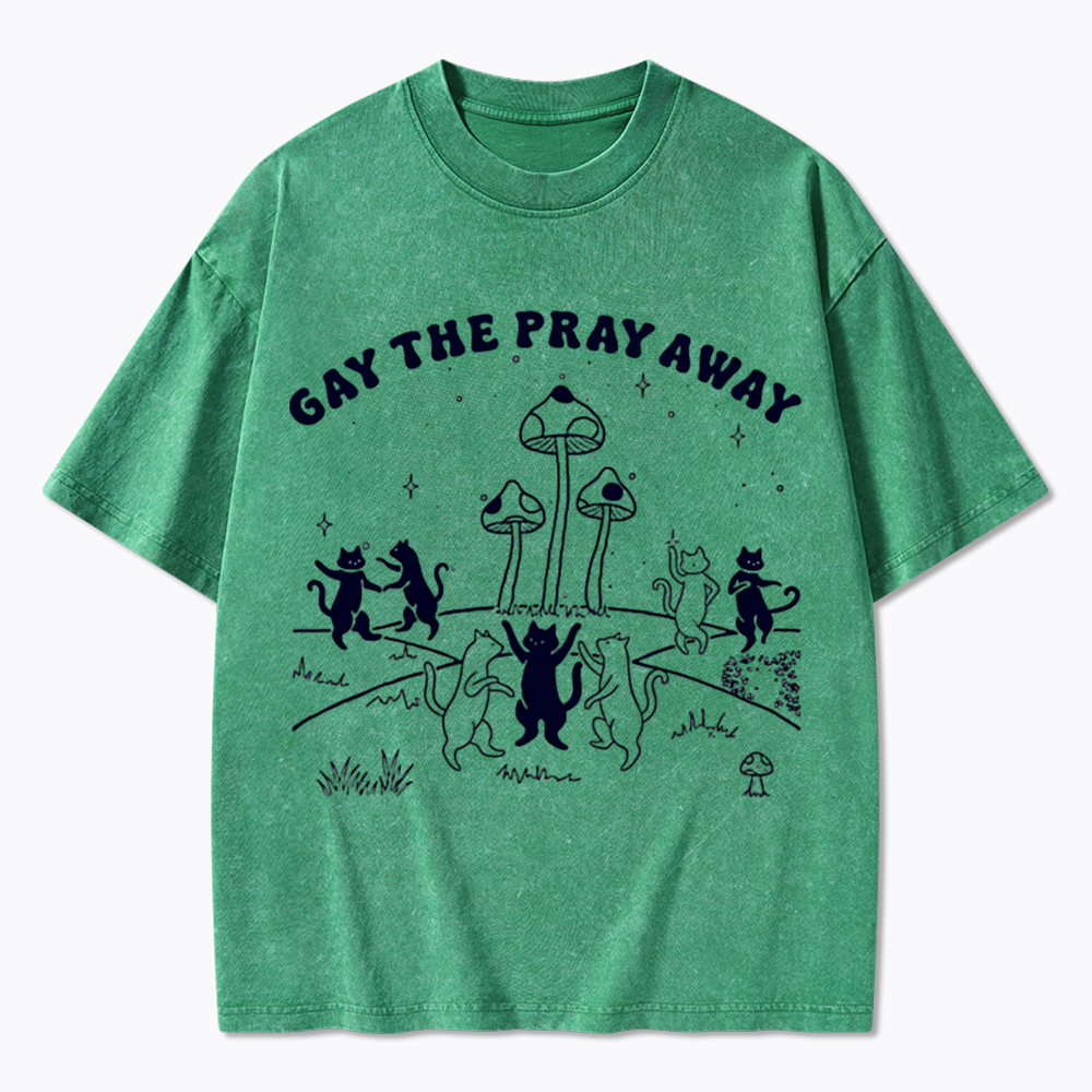 Gay The Pray Away Washed T-Shirt