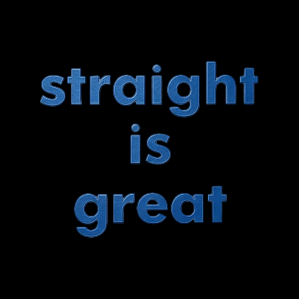 straight is great Cropped T-Shirt