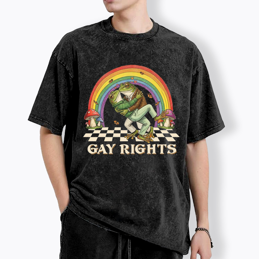 Pride Flag Washed T-Shirt
