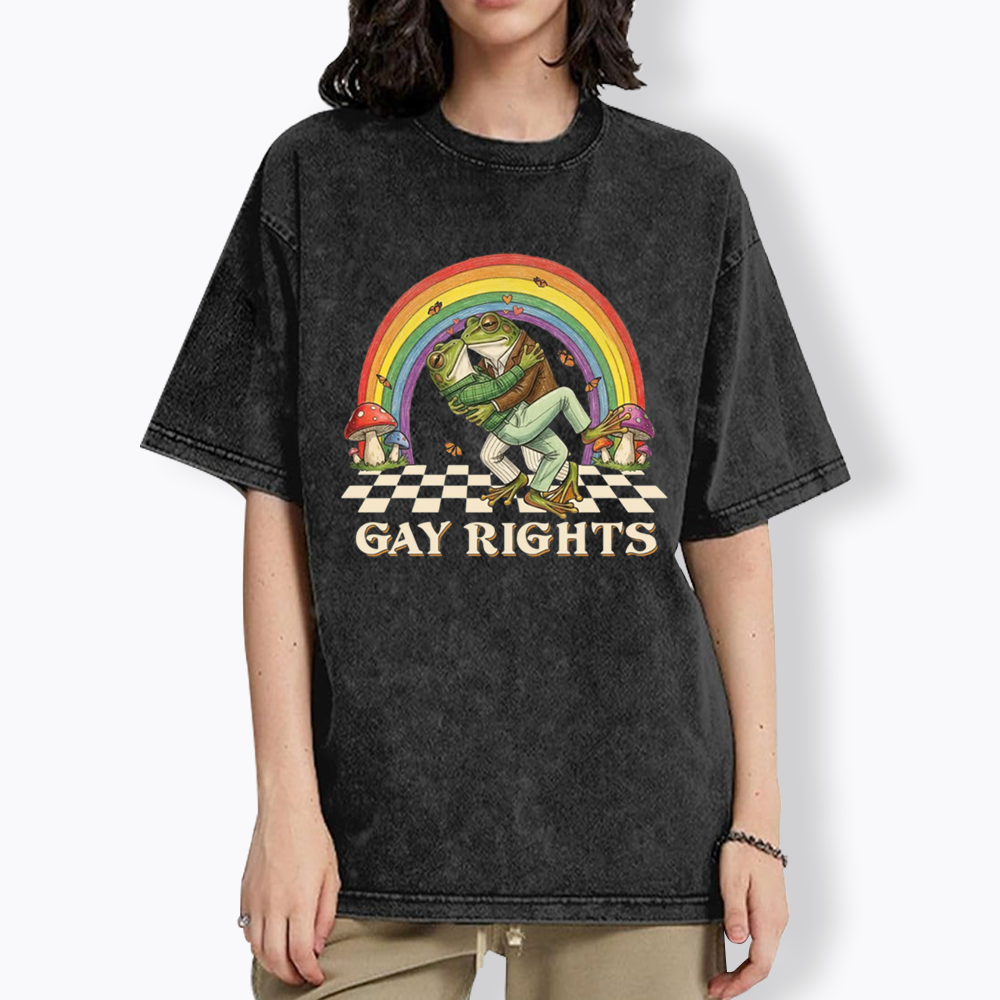 Pride Flag Washed T-Shirt