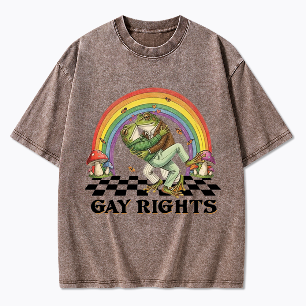 Pride Flag Washed T-Shirt