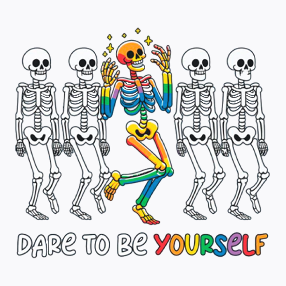 Funny Pride Skeleton Washed T-Shirt
