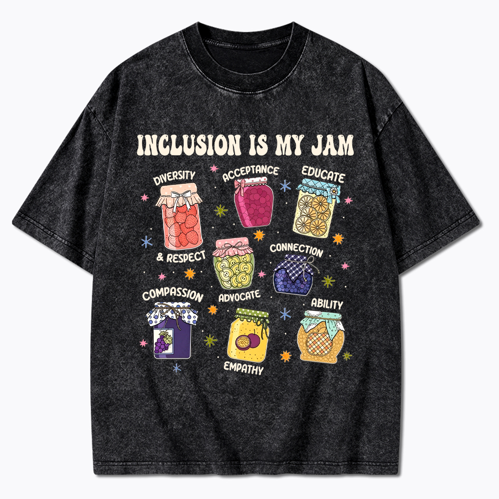 Inclusion Is My Jam, Special Education Washed T-Shirt