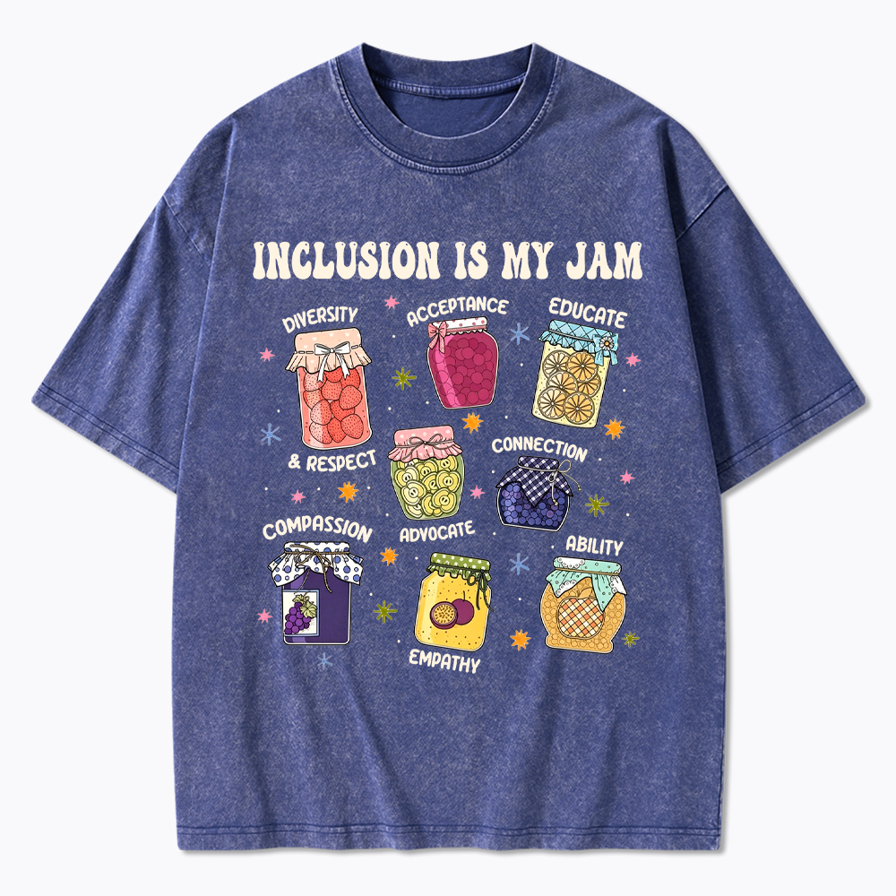 Inclusion Is My Jam, Special Education Washed T-Shirt