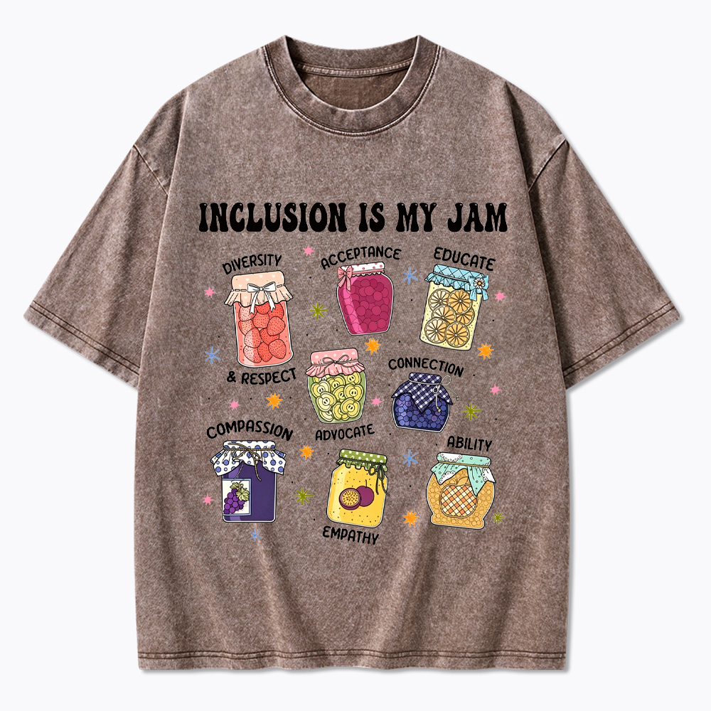 Inclusion Is My Jam, Special Education Washed T-Shirt