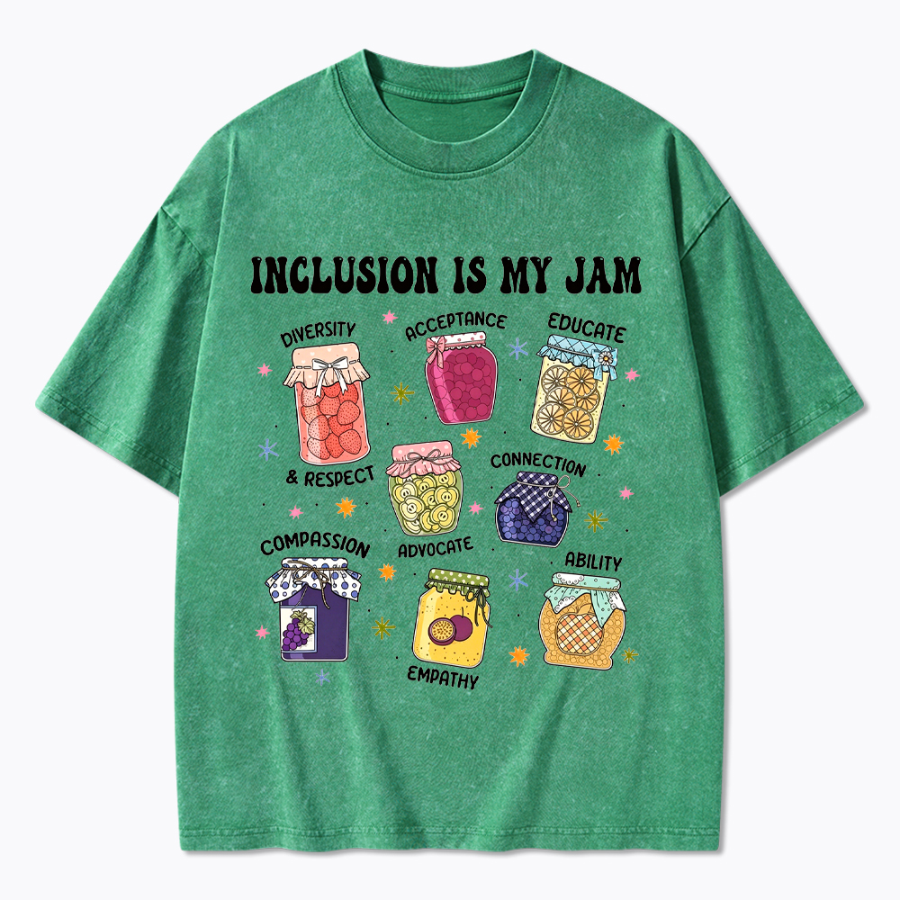 Inclusion Is My Jam, Special Education Washed T-Shirt