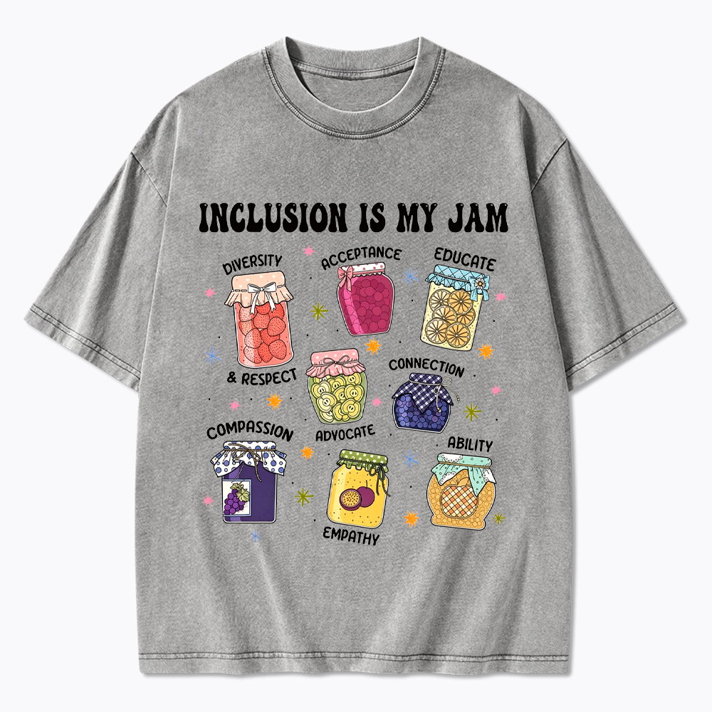 Inclusion Is My Jam, Special Education Washed T-Shirt